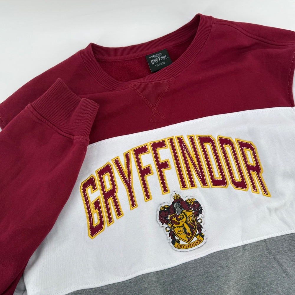 Universal Studios Harry Potter Gryffindor Sweatshirt 2XL Burgundy‎ Colorblock